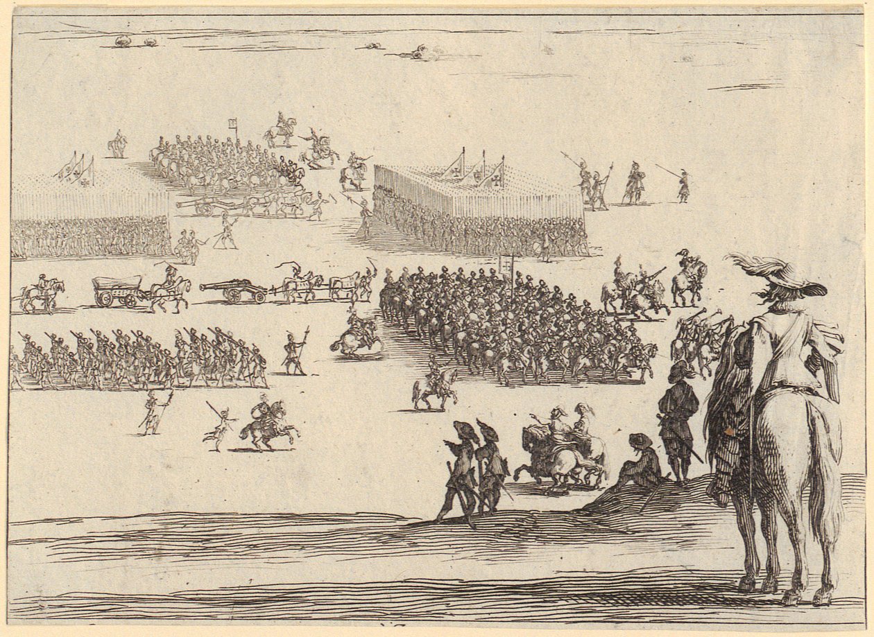 La crucifixión, lámina 11 de la serie «La pequeña Pasión» de Jacques Callot