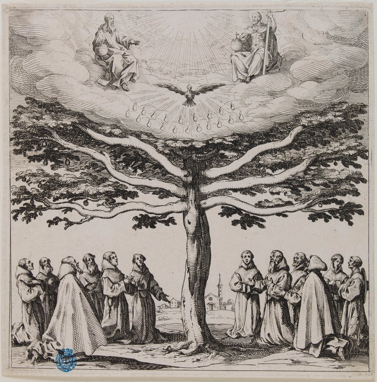 El Árbol de San Francisco (Lieure 303, Meaume 145) de Jacques Callot