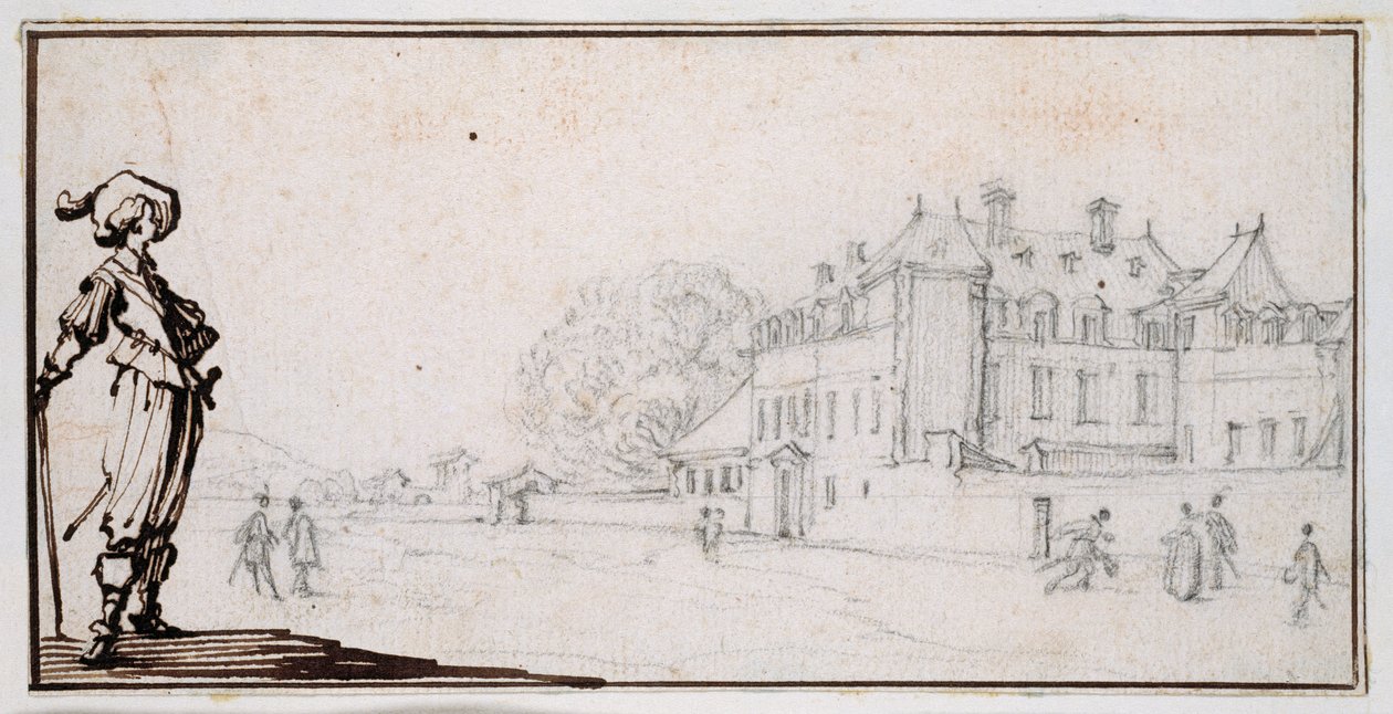 La Romaine, propiedad de Claude Deruet de Jacques Callot