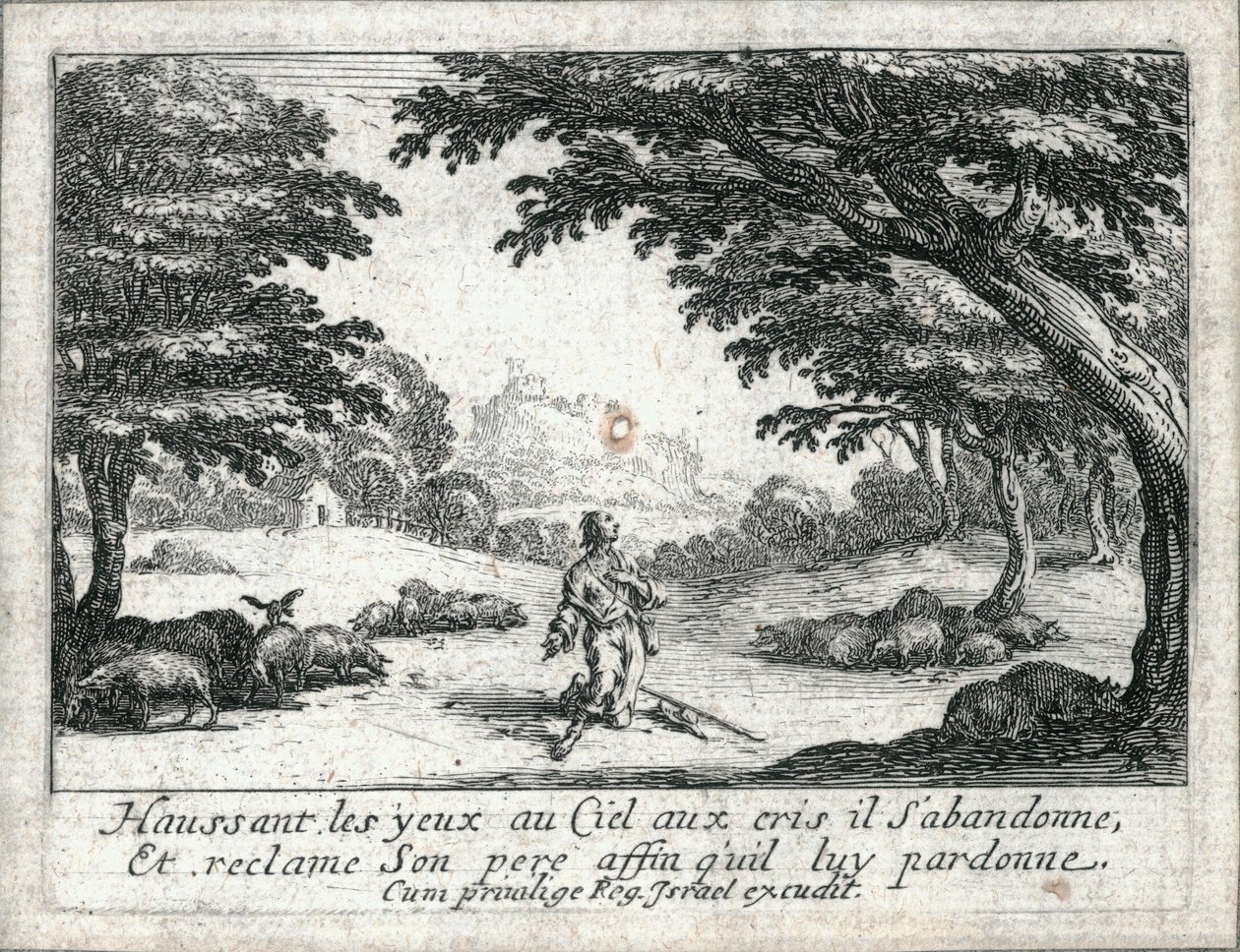 La vida del hijo pródigo ... (grabado) de Jacques Callot