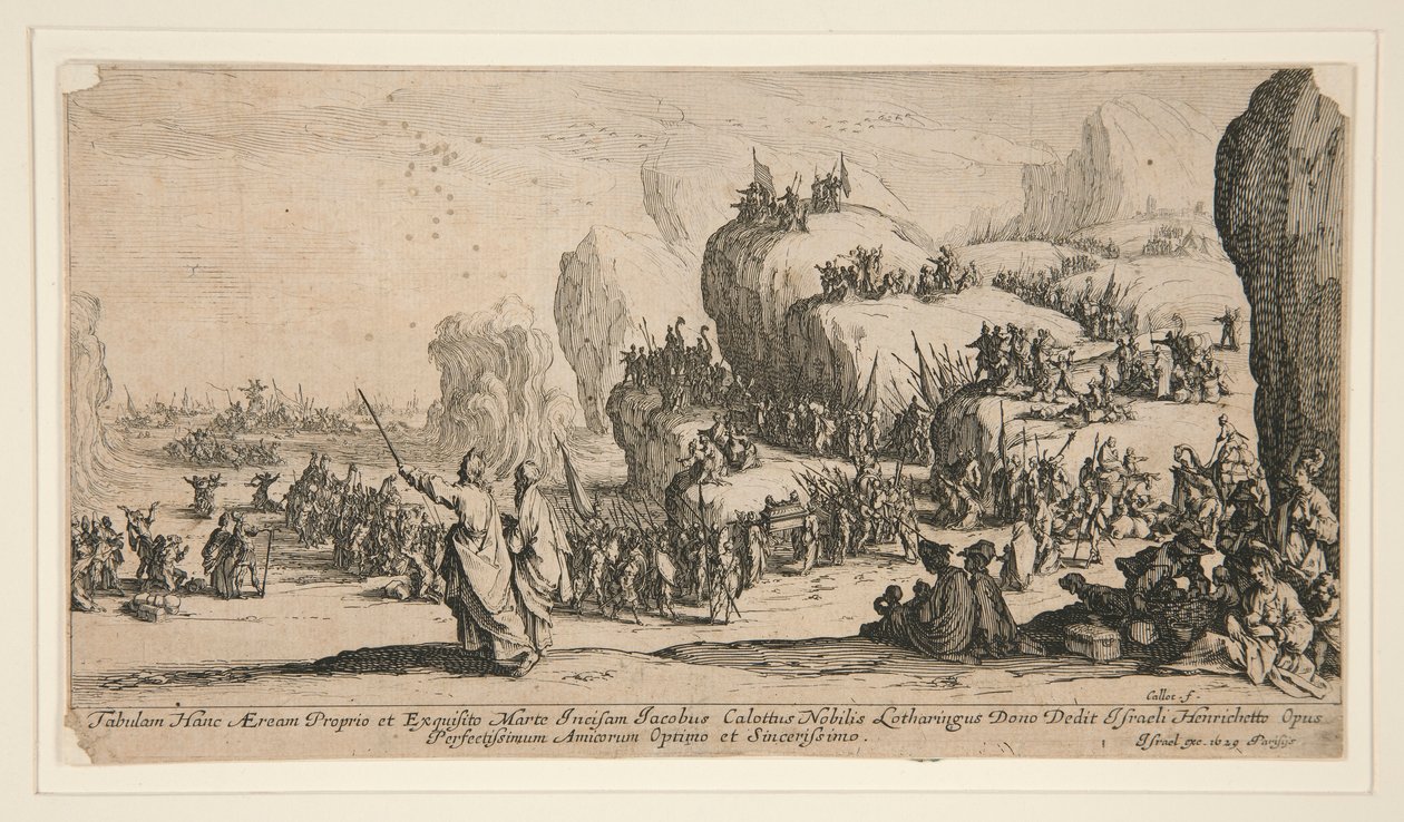 Cruzando el Mar Rojo de Jacques Callot