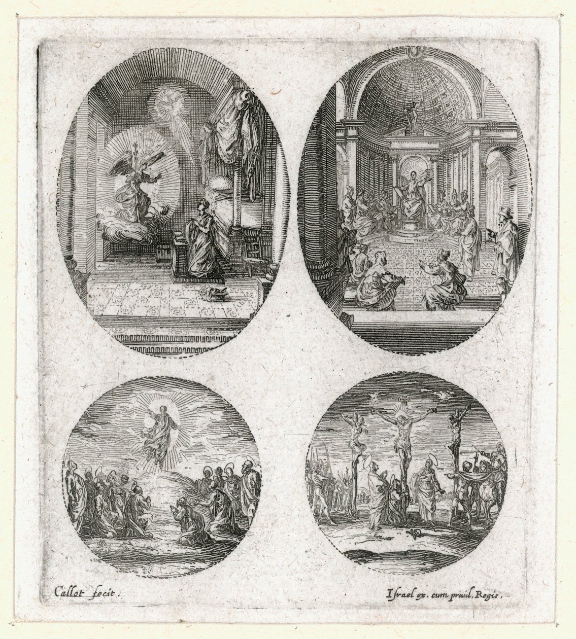 Los milagros de la Pasión ... (grabado) de Jacques Callot