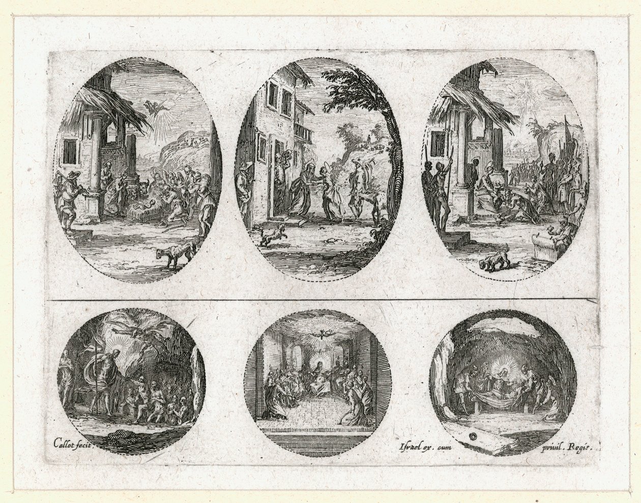 Los milagros de la Pasión ... (grabado) de Jacques Callot