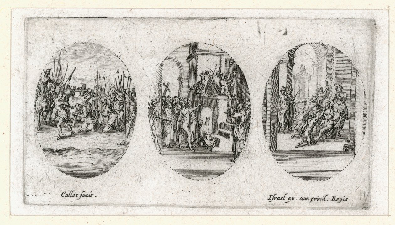 Los milagros de la Pasión ... (grabado) de Jacques Callot