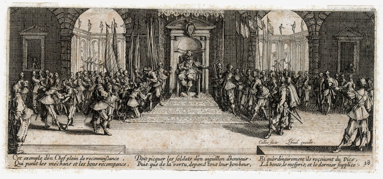 Las miserias y desgracias de la guerra ... (grabado) de Jacques Callot