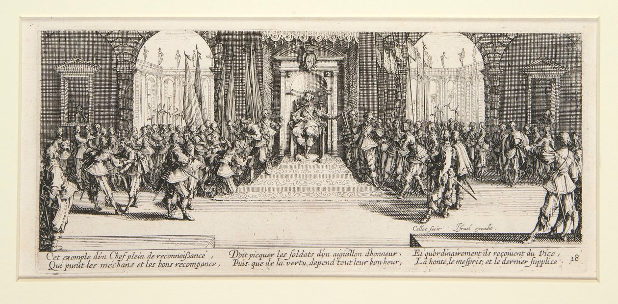 Miserias y desgracias de la guerra - conjunto de 18 grabados de Jacques Callot