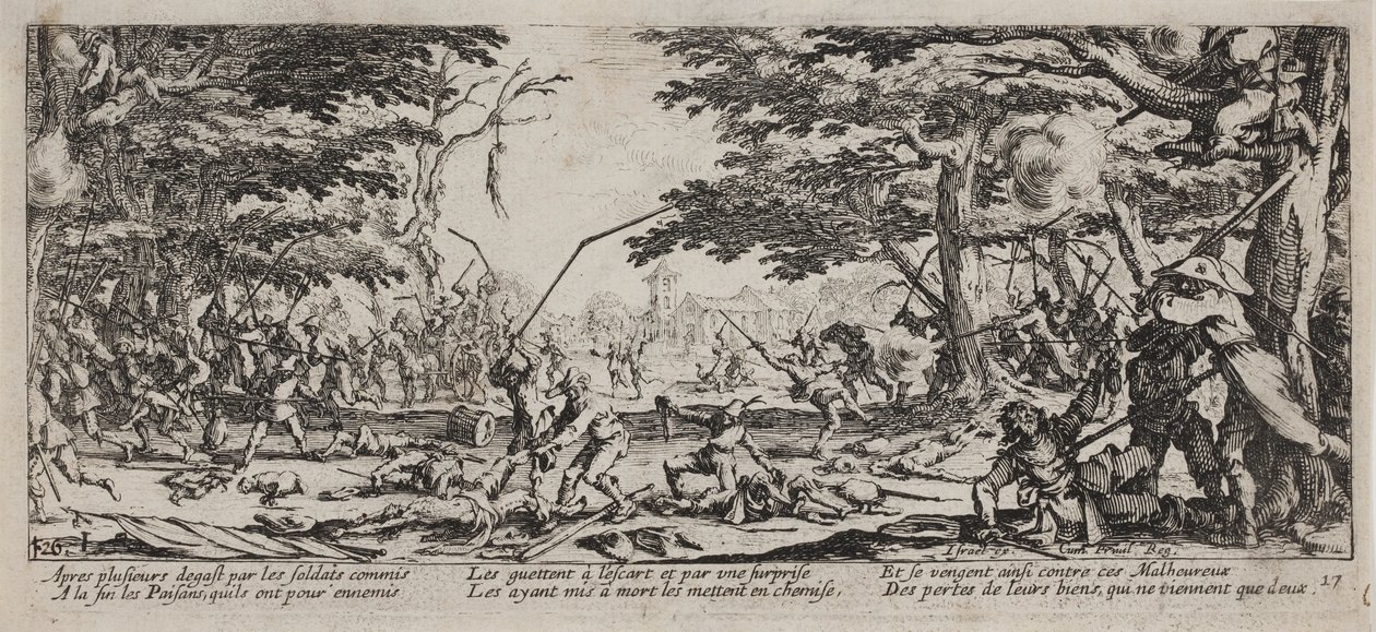 Las Miserias y Desgracias de la Guerra (lámina 17) de Jacques Callot