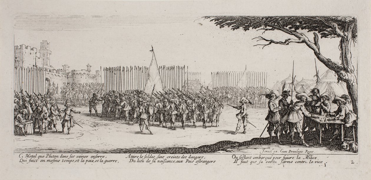 Las Miserias y Desgracias de la Guerra (lámina 2) de Jacques Callot