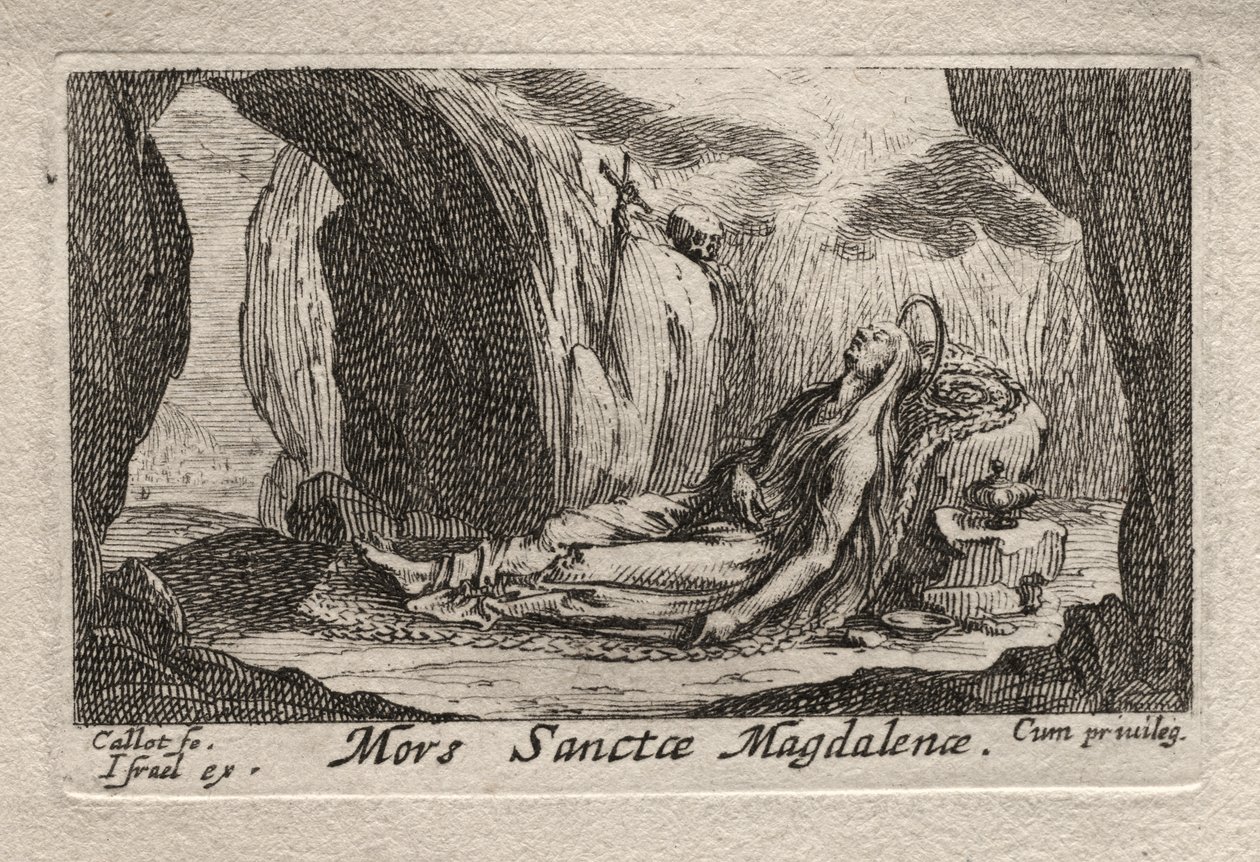 Los penitentes: Muerte de Santa Magdalena de Jacques Callot