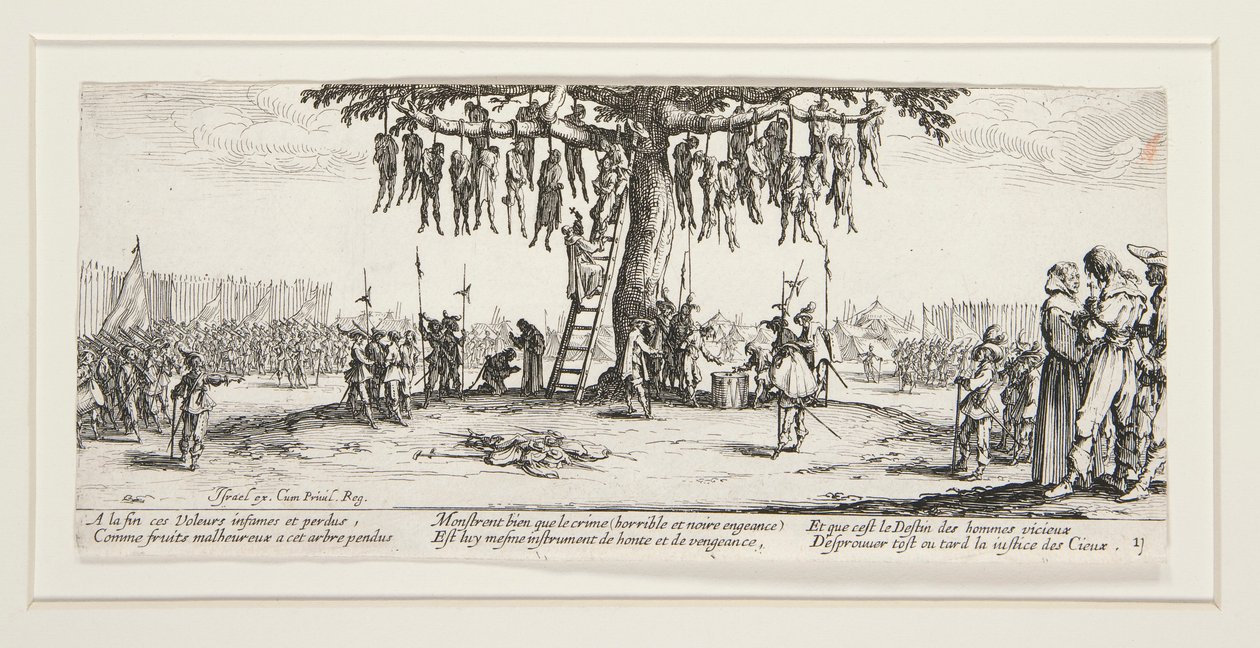 Las grandes miserias de la guerra: N. 11 - El ahorcamiento de Jacques Callot