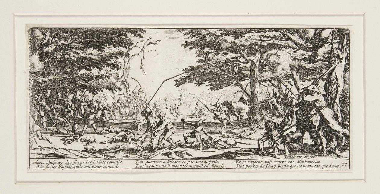 Las grandes miserias de la guerra: N. 17 - La venganza de los campesinos de Jacques Callot