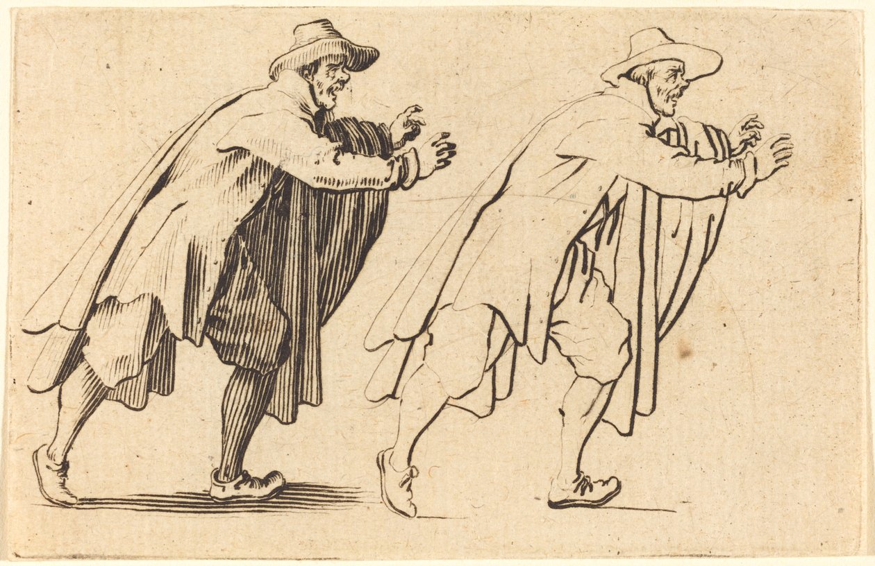 Hombre Moviéndose Bruscamente de Jacques Callot