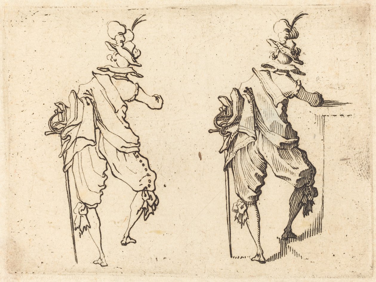 Hombre con espada de Jacques Callot