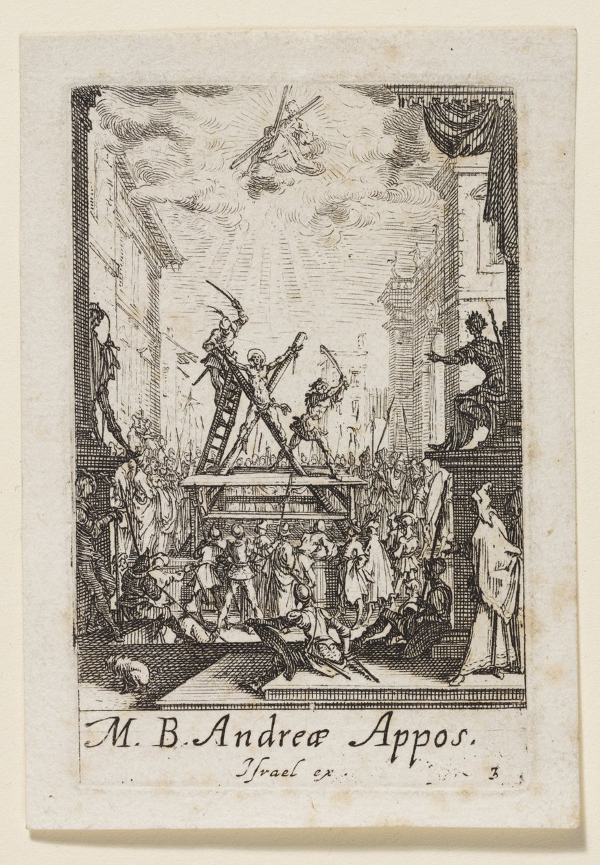 Martirio de san Andrés apóstol (Martirio del beato apóstol Andrés) de Jacques Callot