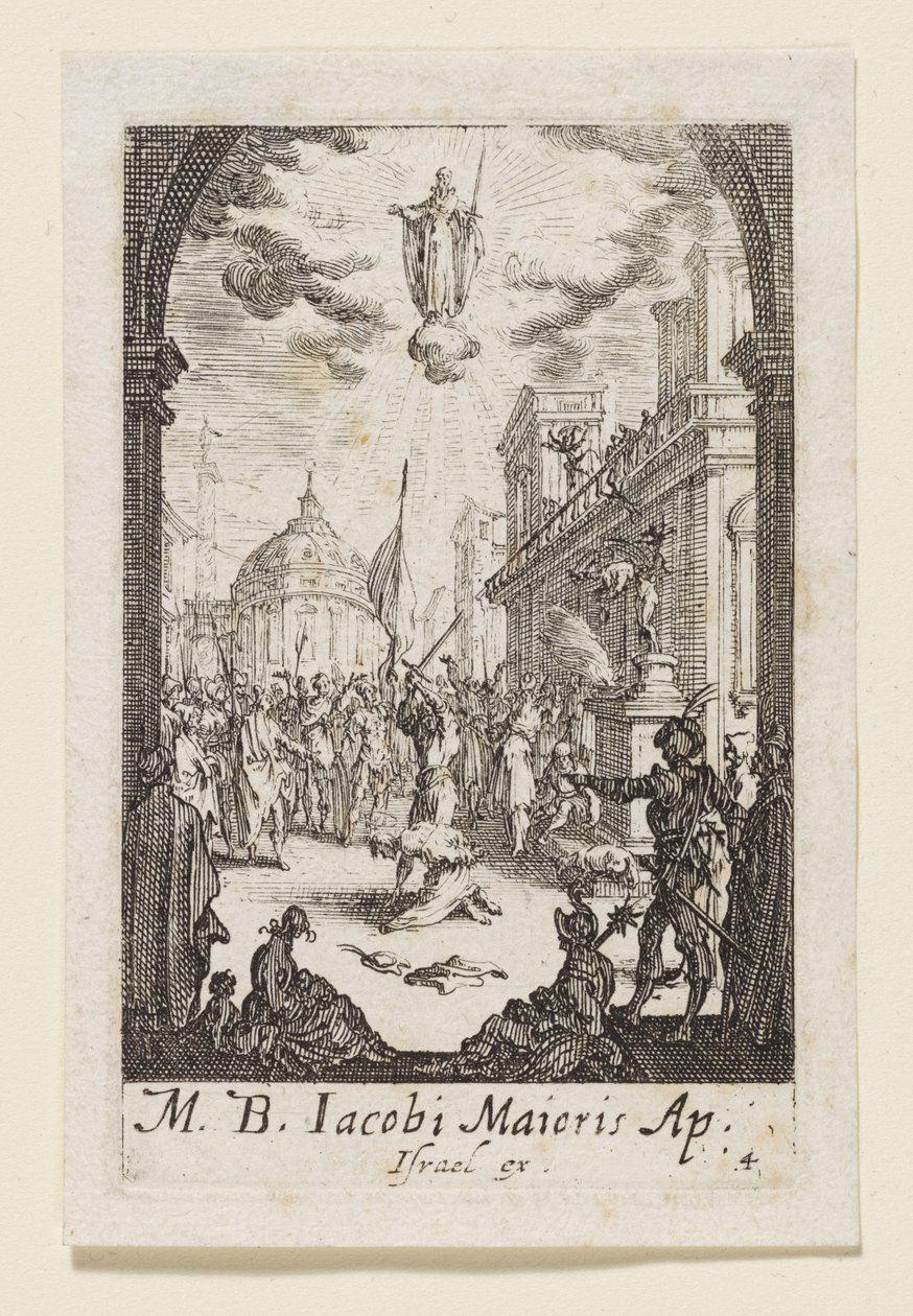 Martirio de Santiago el Mayor (M. B. Jacobi Maioris) de Jacques Callot