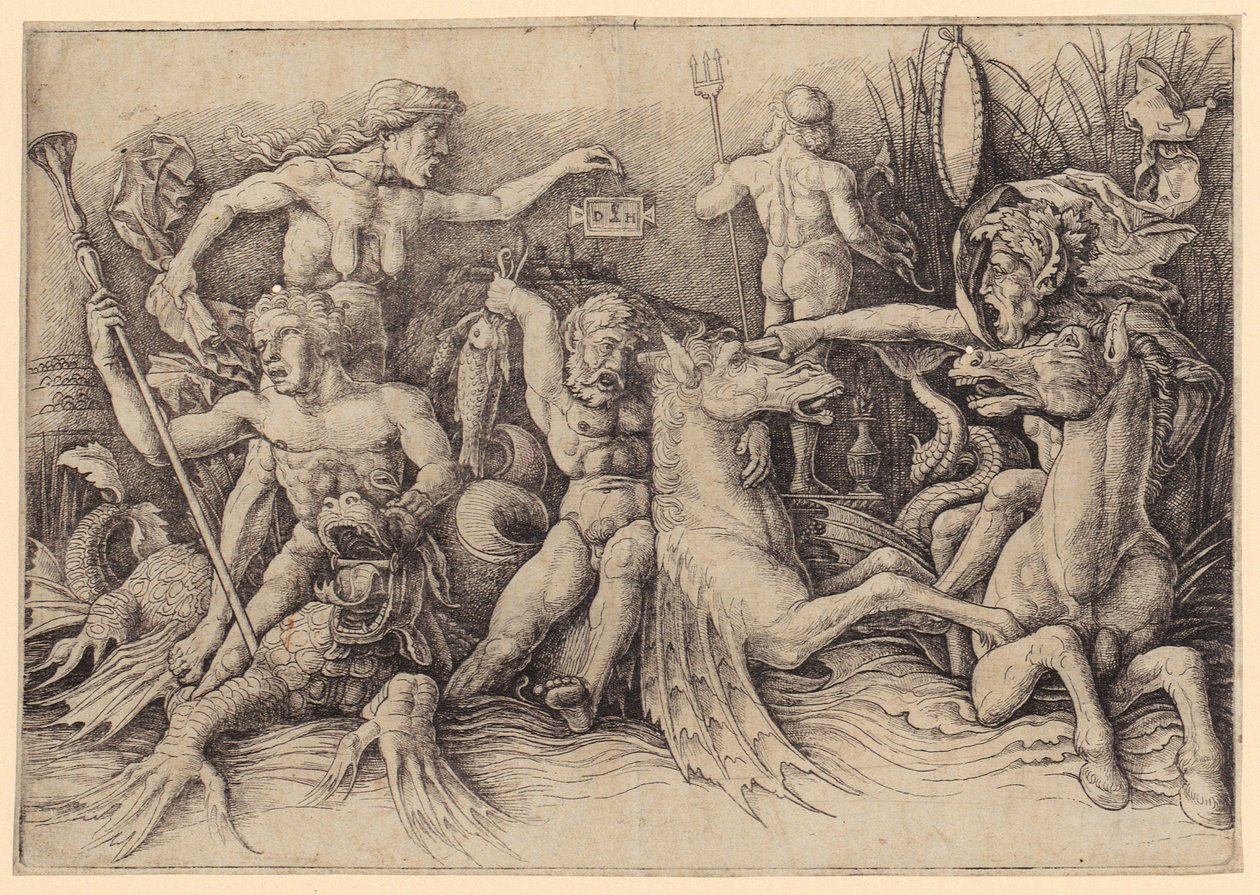 El martirio de San Bernabé, lámina 15 de la serie «Los martirios de los apóstoles» de Jacques Callot