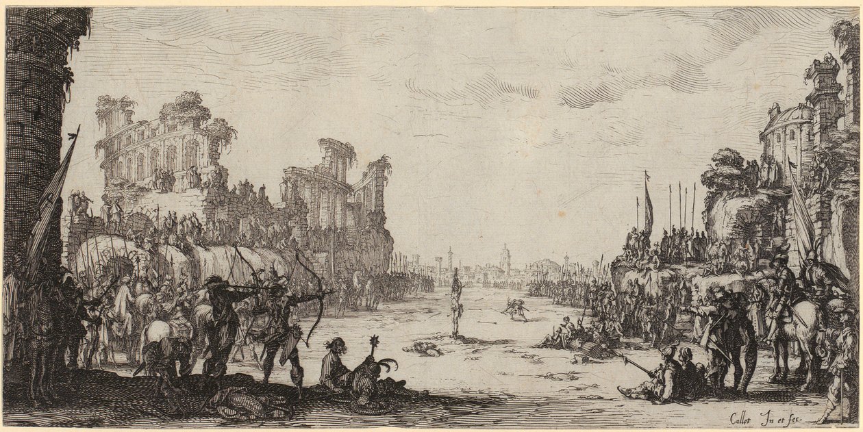 El martirio de San Sebastián de Jacques Callot