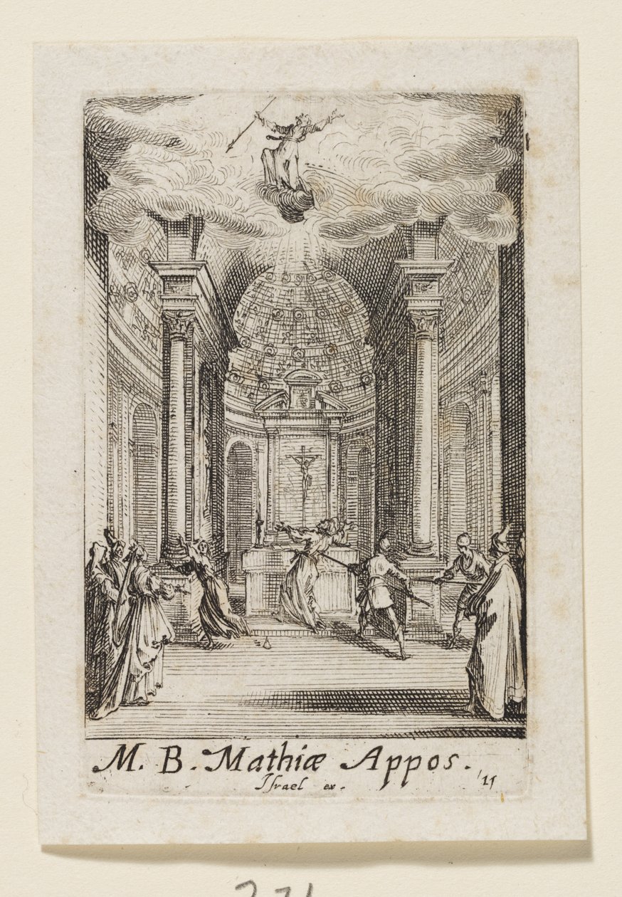 Mateo el Apóstol (Mathiae Appos.) de Jacques Callot