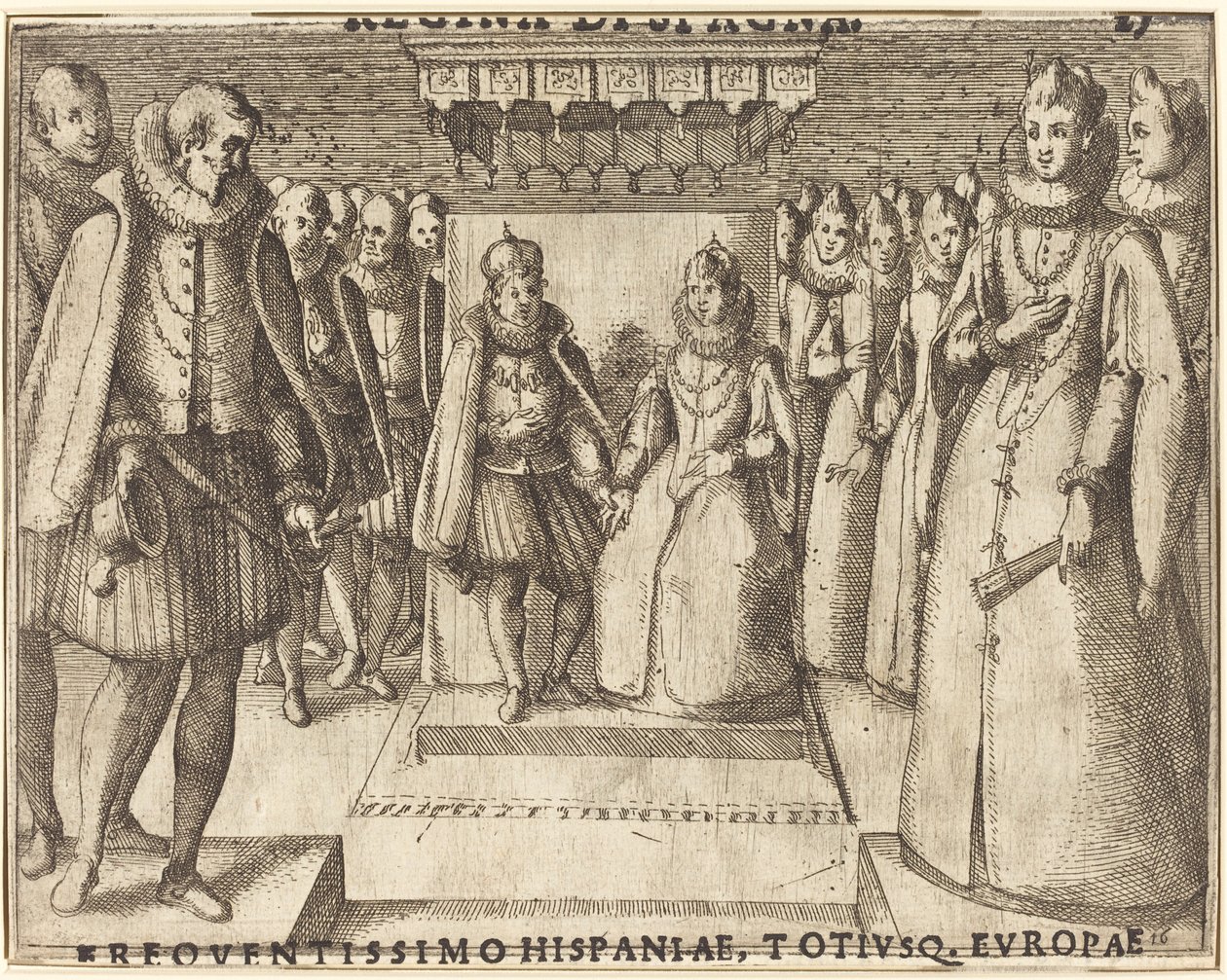 Encuentro de Margarita de Austria y Felipe III [recto] de Jacques Callot