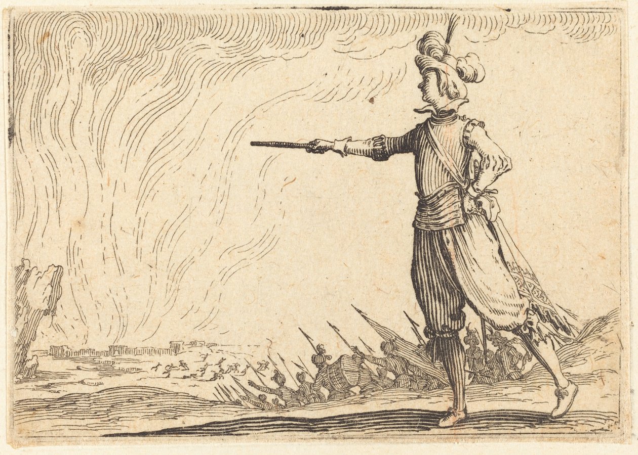 Comandante Militar a Pie de Jacques Callot