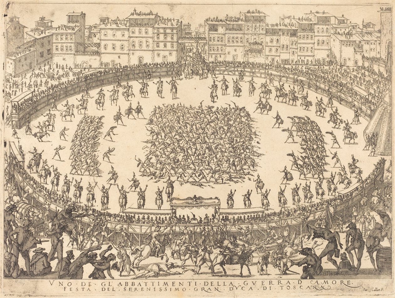Uno de los combates de infantería de Jacques Callot