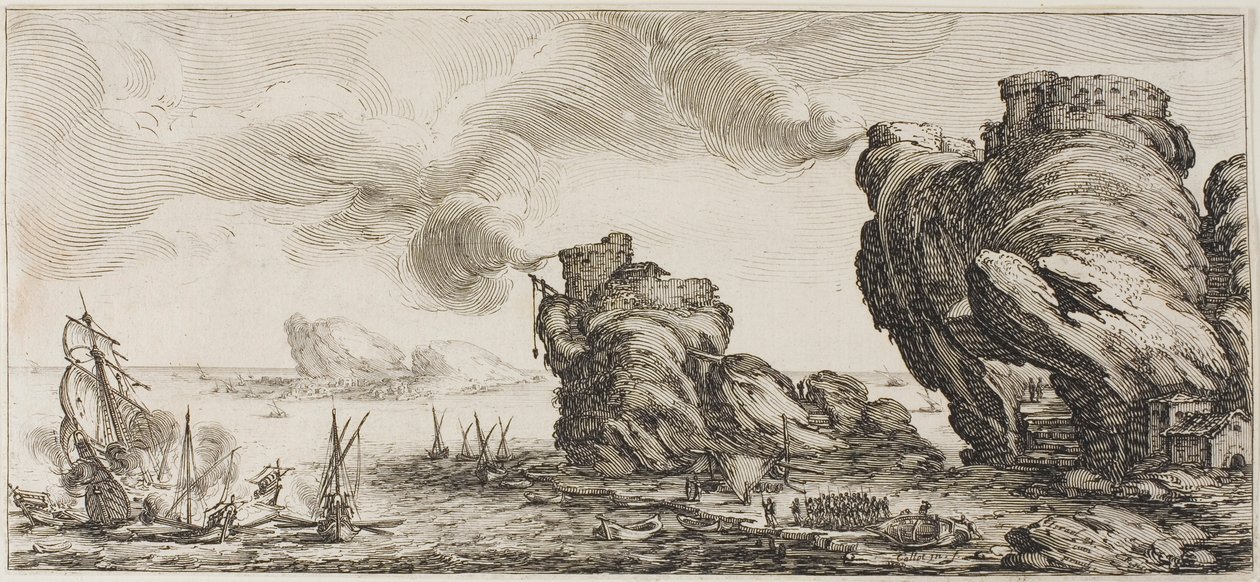 Pantalone, de Tres comediantes italianos de Jacques Callot