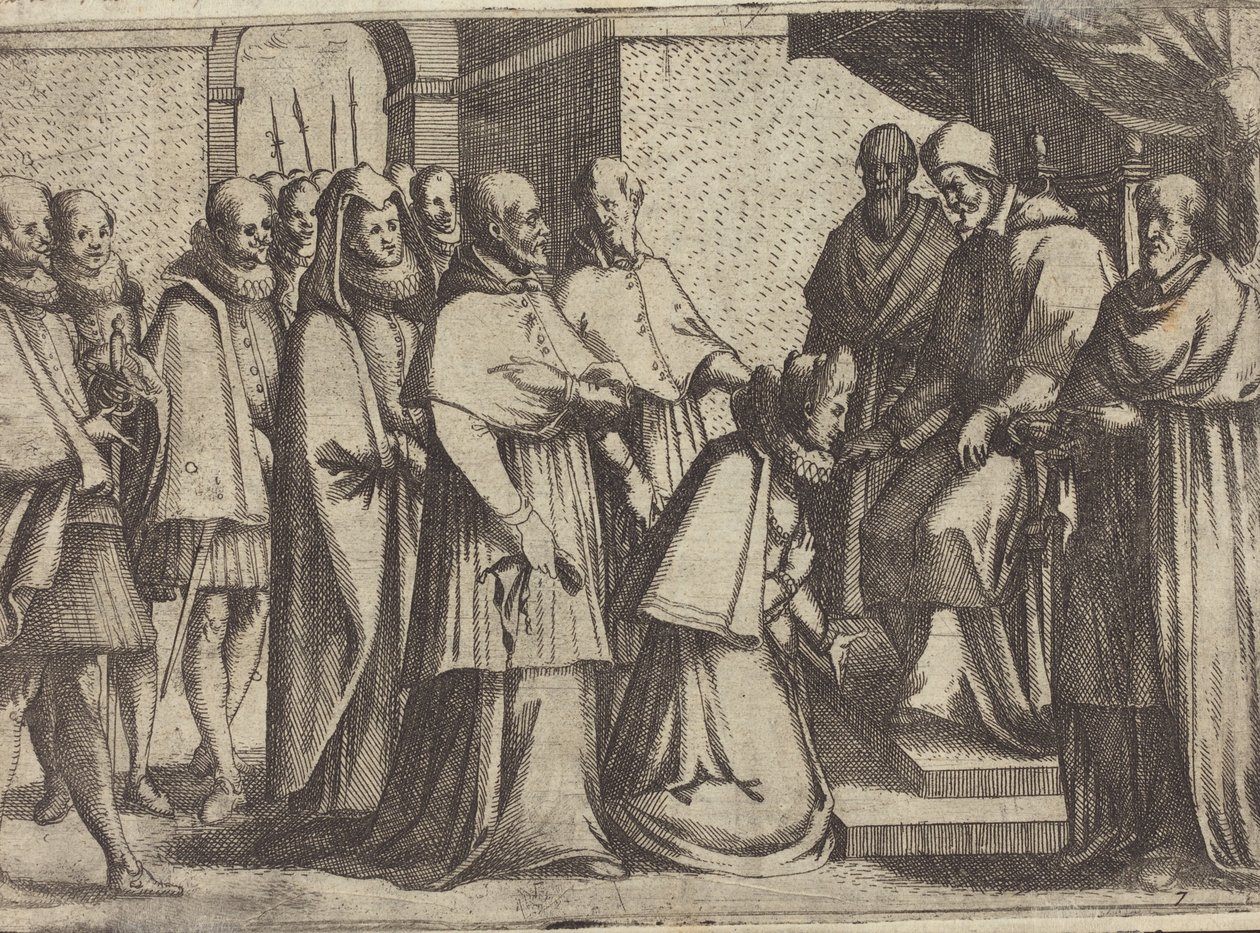 Audiencia Papal [verso] de Jacques Callot