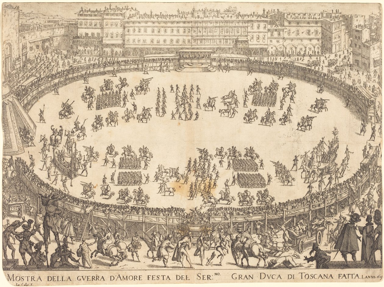 Desfile en el anfiteatro de Jacques Callot