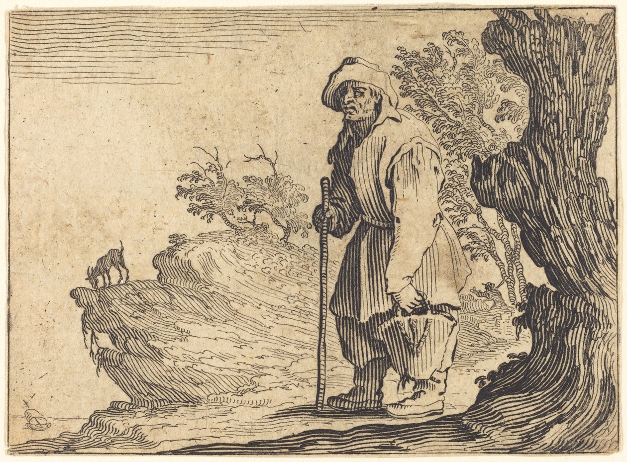 Campesino con Saco, c. 1622 de Jacques Callot