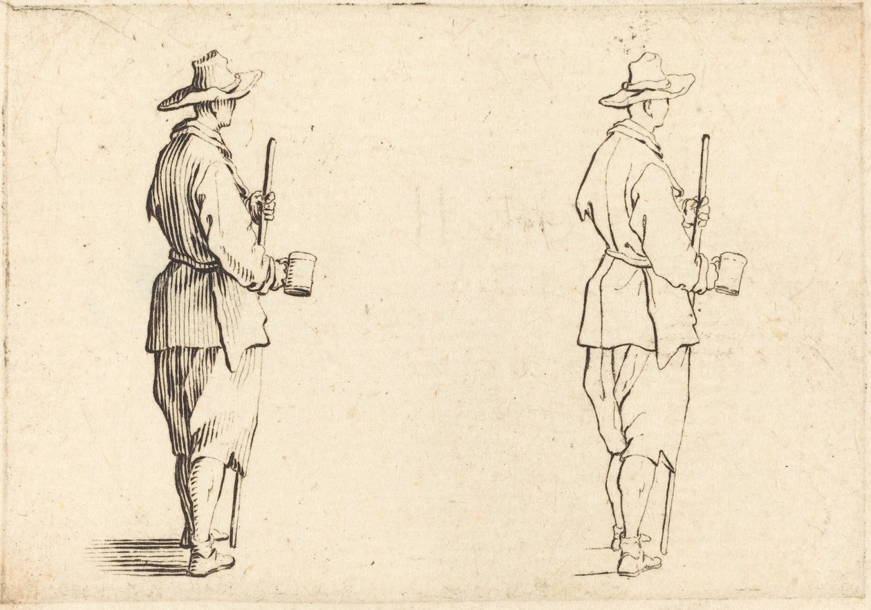 Campesino con una Taza de Jacques Callot