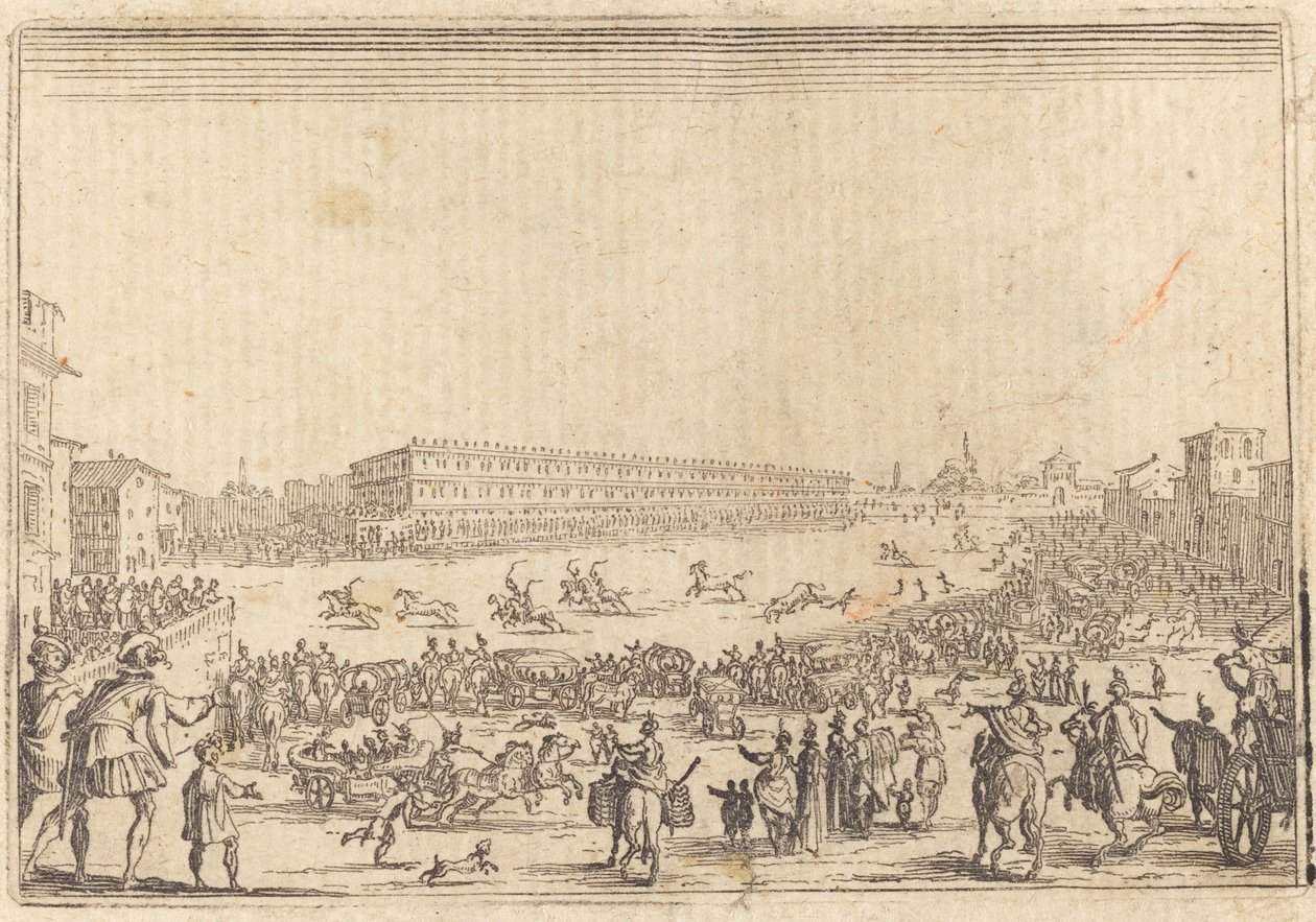 Piazza Presso alla Porta al Prato de Jacques Callot
