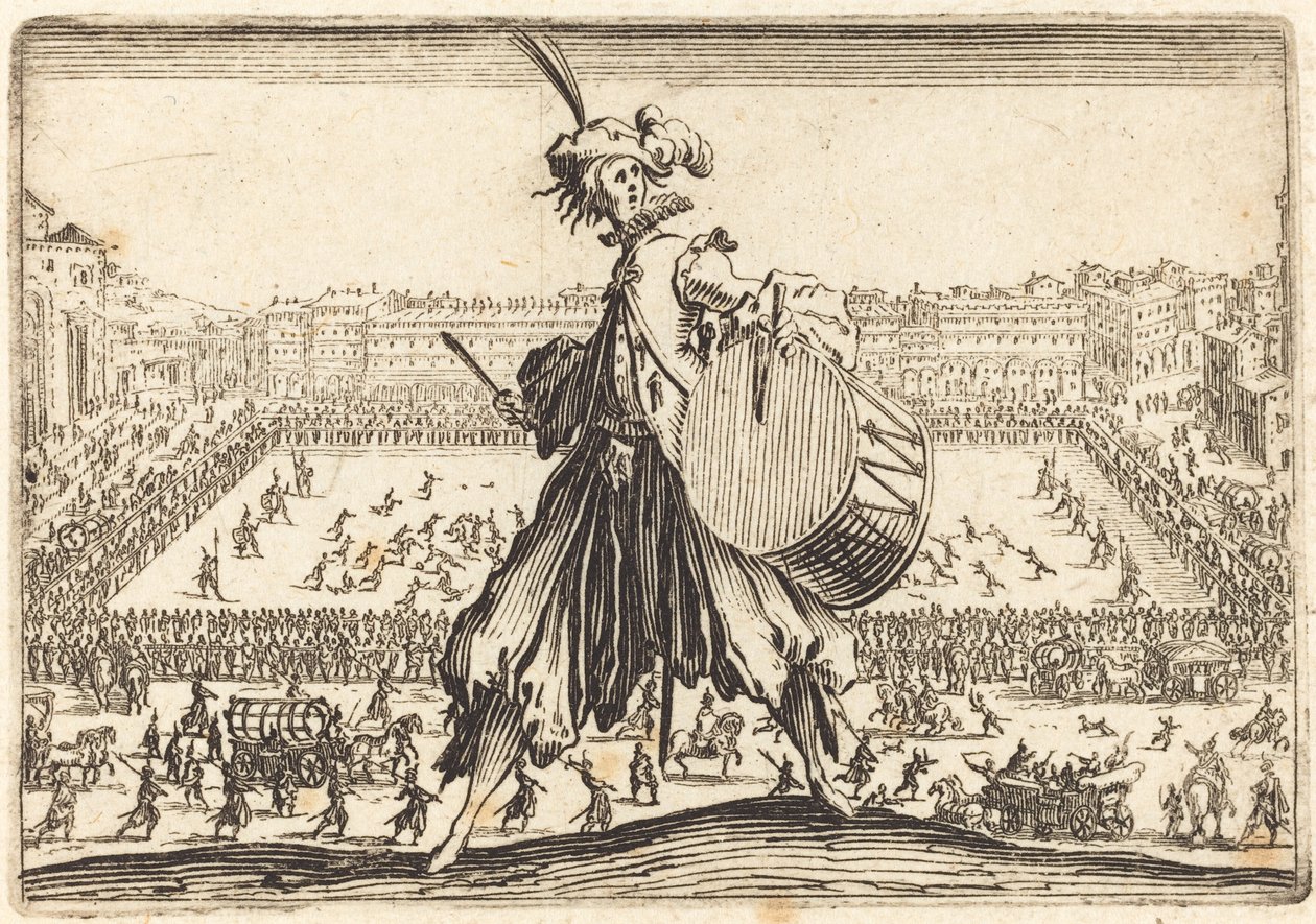 Piazza Presso alla Porta al Prato, c. 1622 de Jacques Callot
