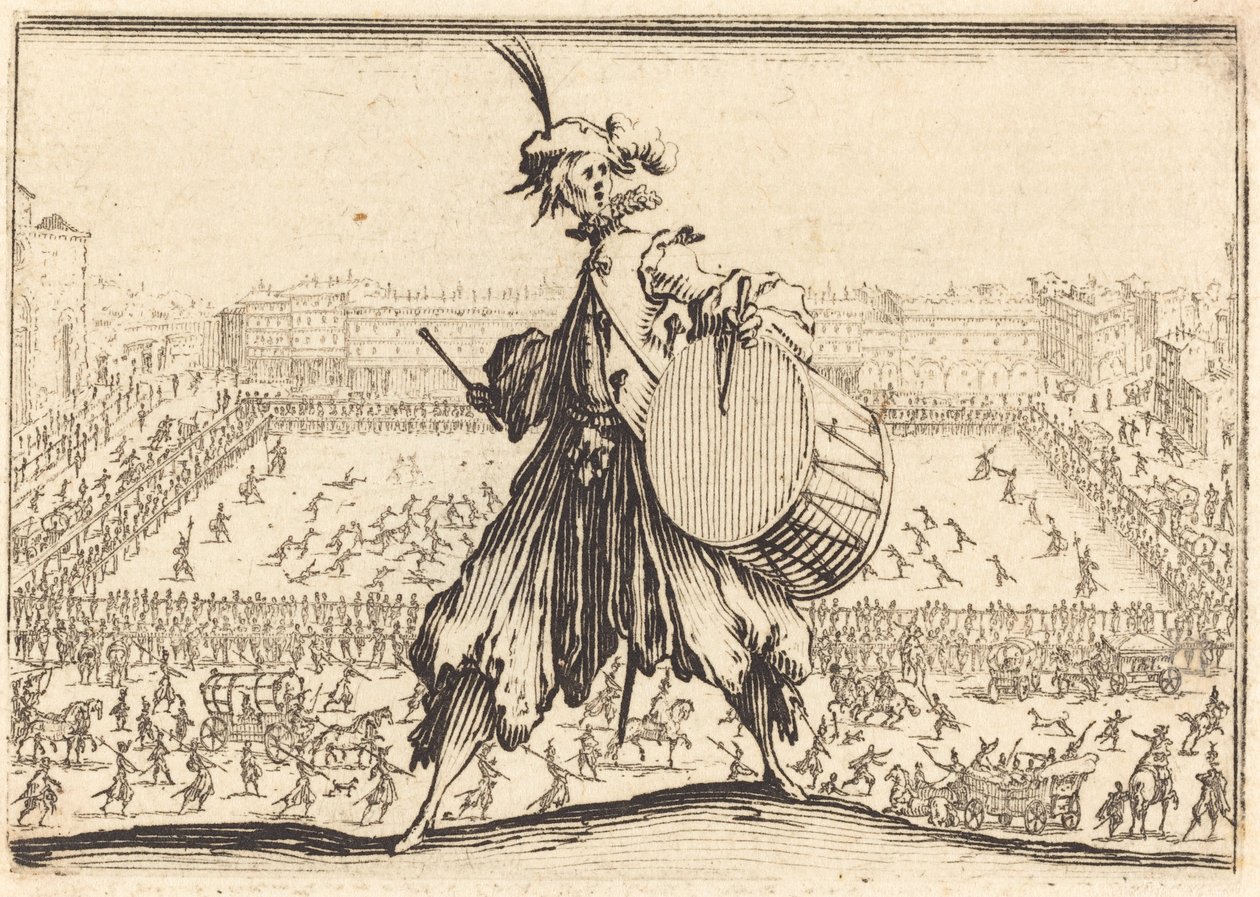 Piazza Santa Croce, Florencia de Jacques Callot
