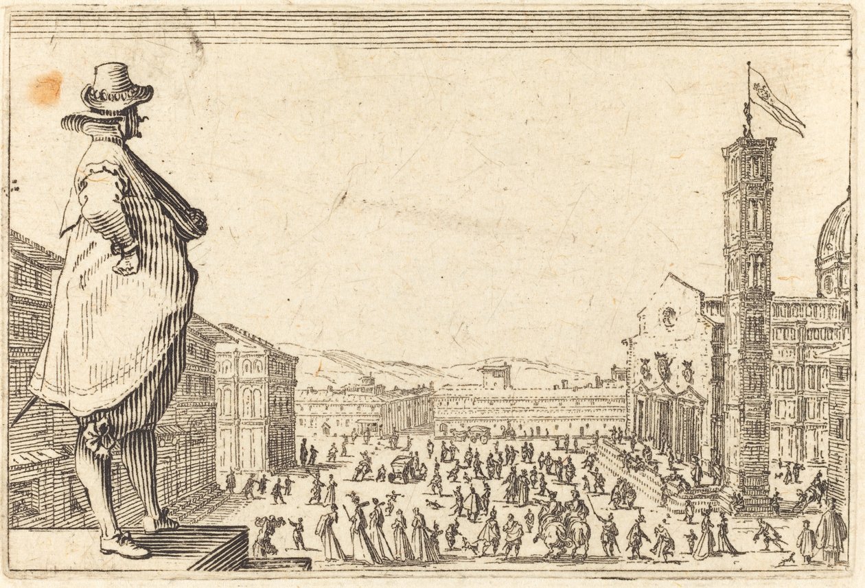Piazza del Duomo, Florencia de Jacques Callot