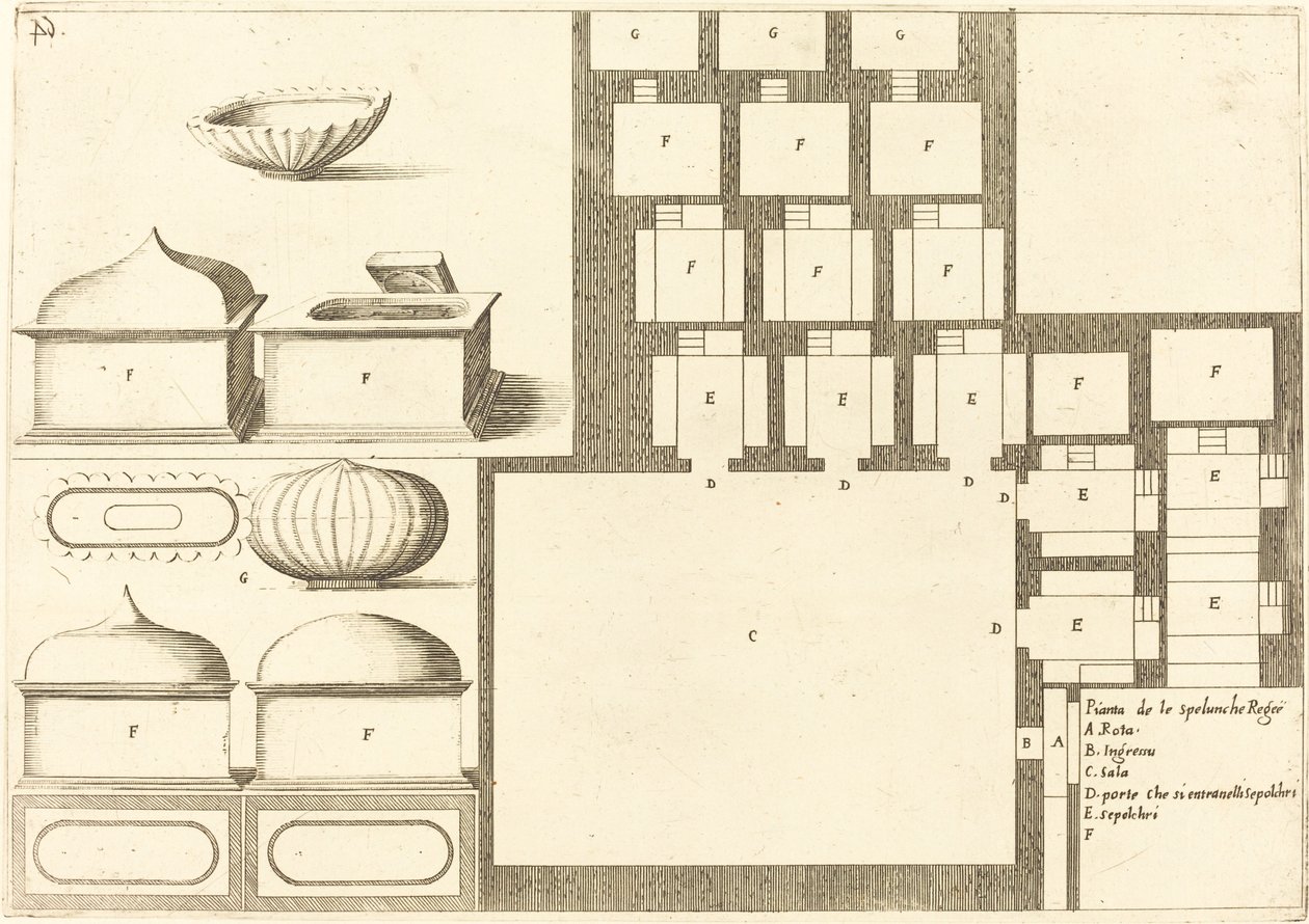 Plano de la Spelunche Regee de Jacques Callot