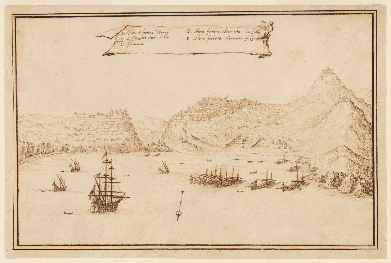 Vista planométrica de Orán, Argelia de Jacques Callot