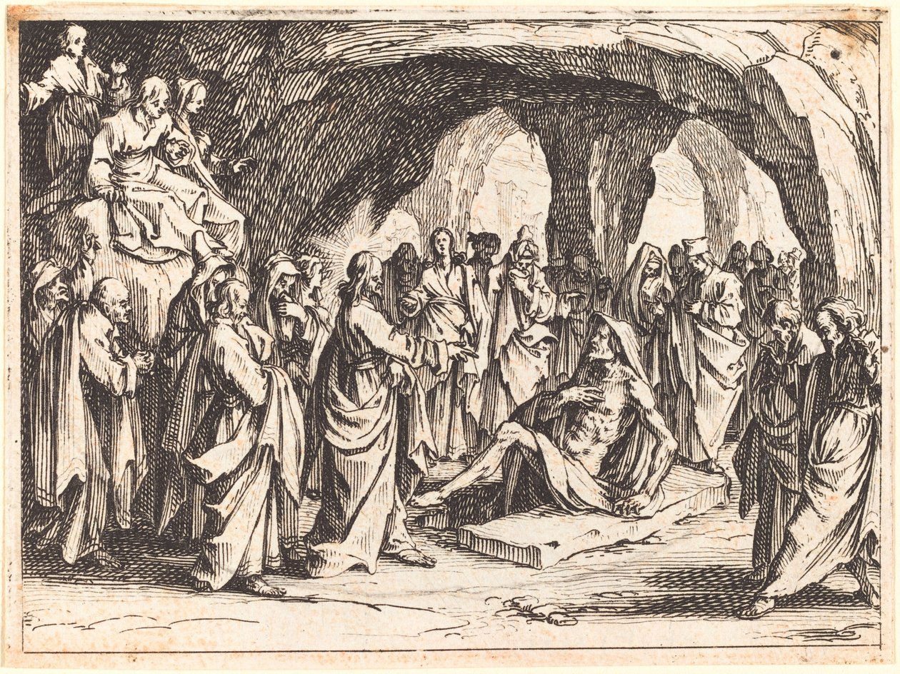 Resurrección de Lázaro, 1635 de Jacques Callot