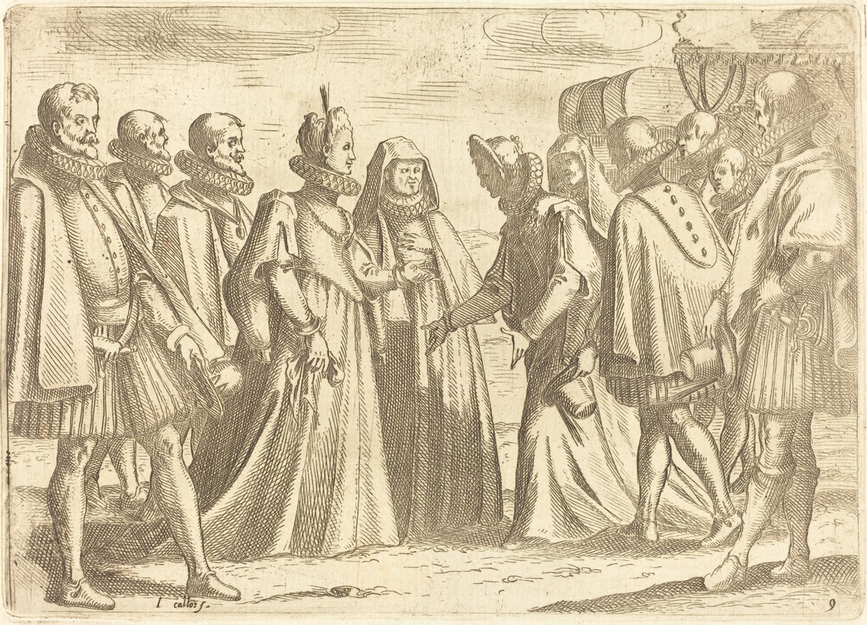 Recepción en Mantua de Jacques Callot