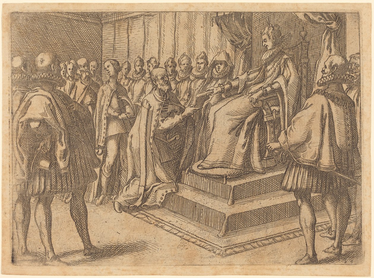 Recepción del enviado de Polonia de Jacques Callot