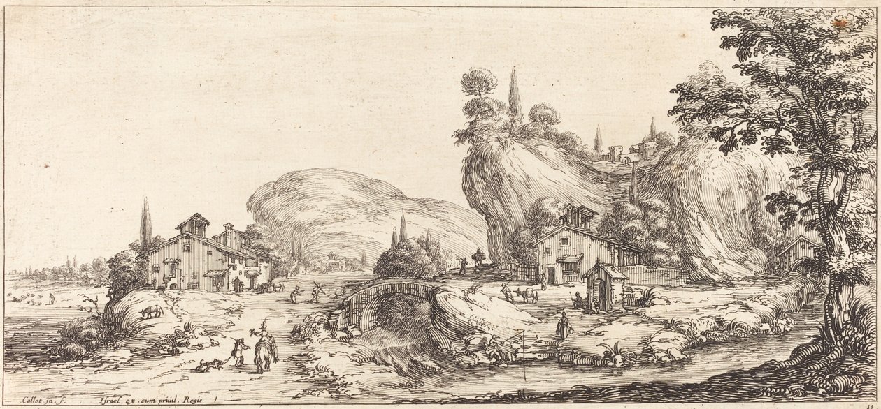Regresando a casa de la caza de Jacques Callot
