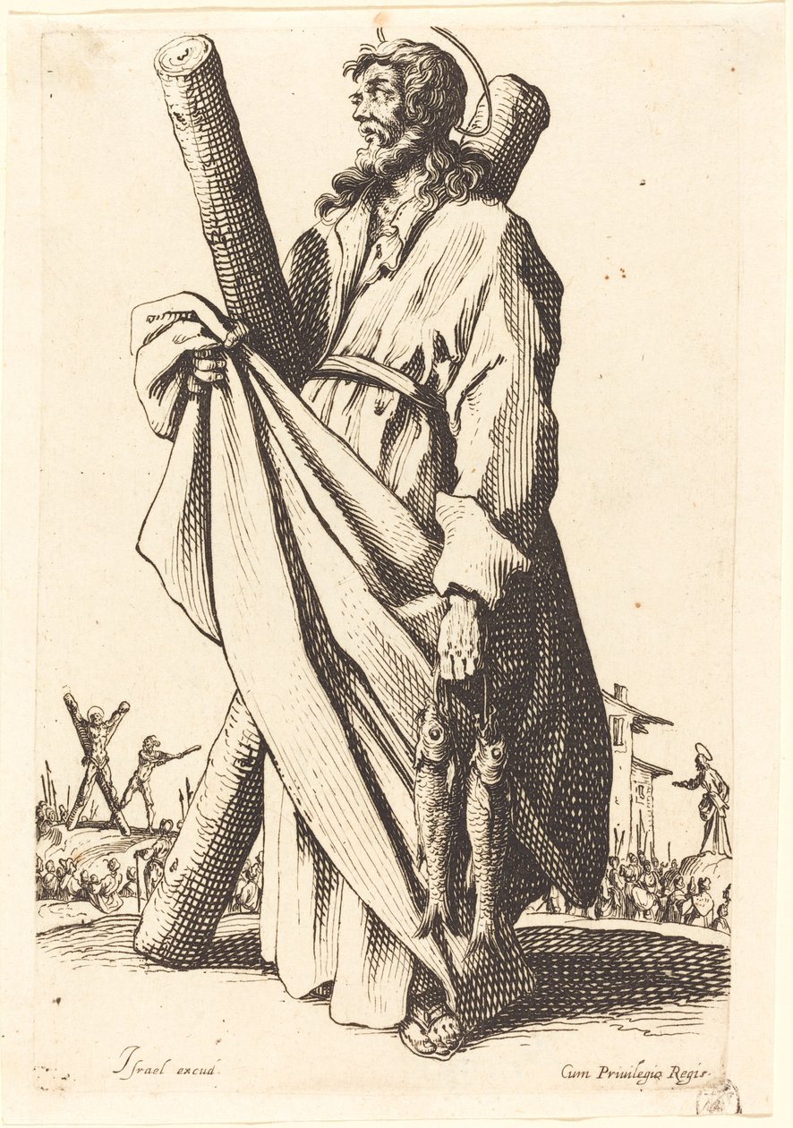 San Andrés, publicado 1631 de Jacques Callot
