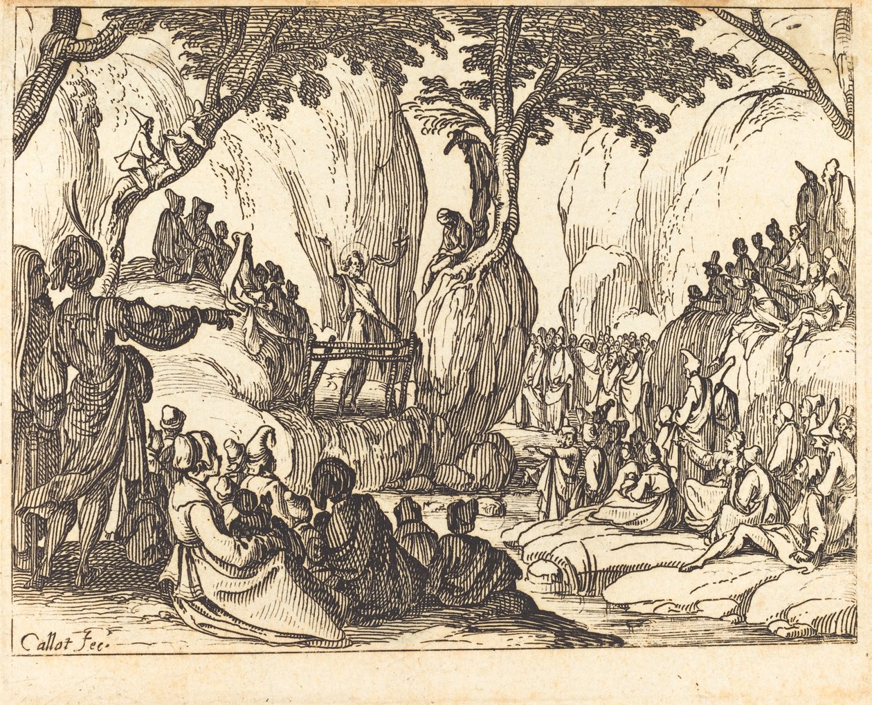 San Juan predicando en el desierto de Jacques Callot