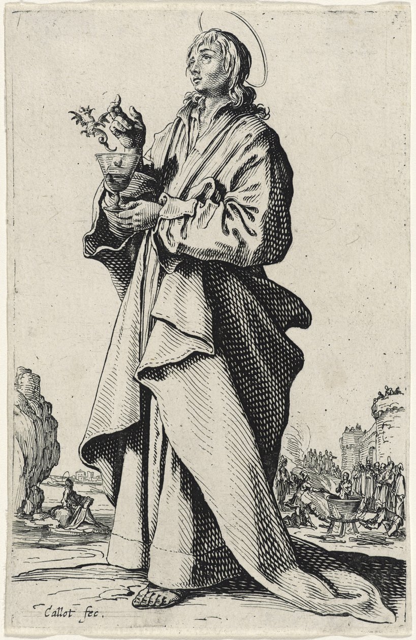 San Juan Evangelista de Les Grands Apôtres, 1631 de Jacques Callot