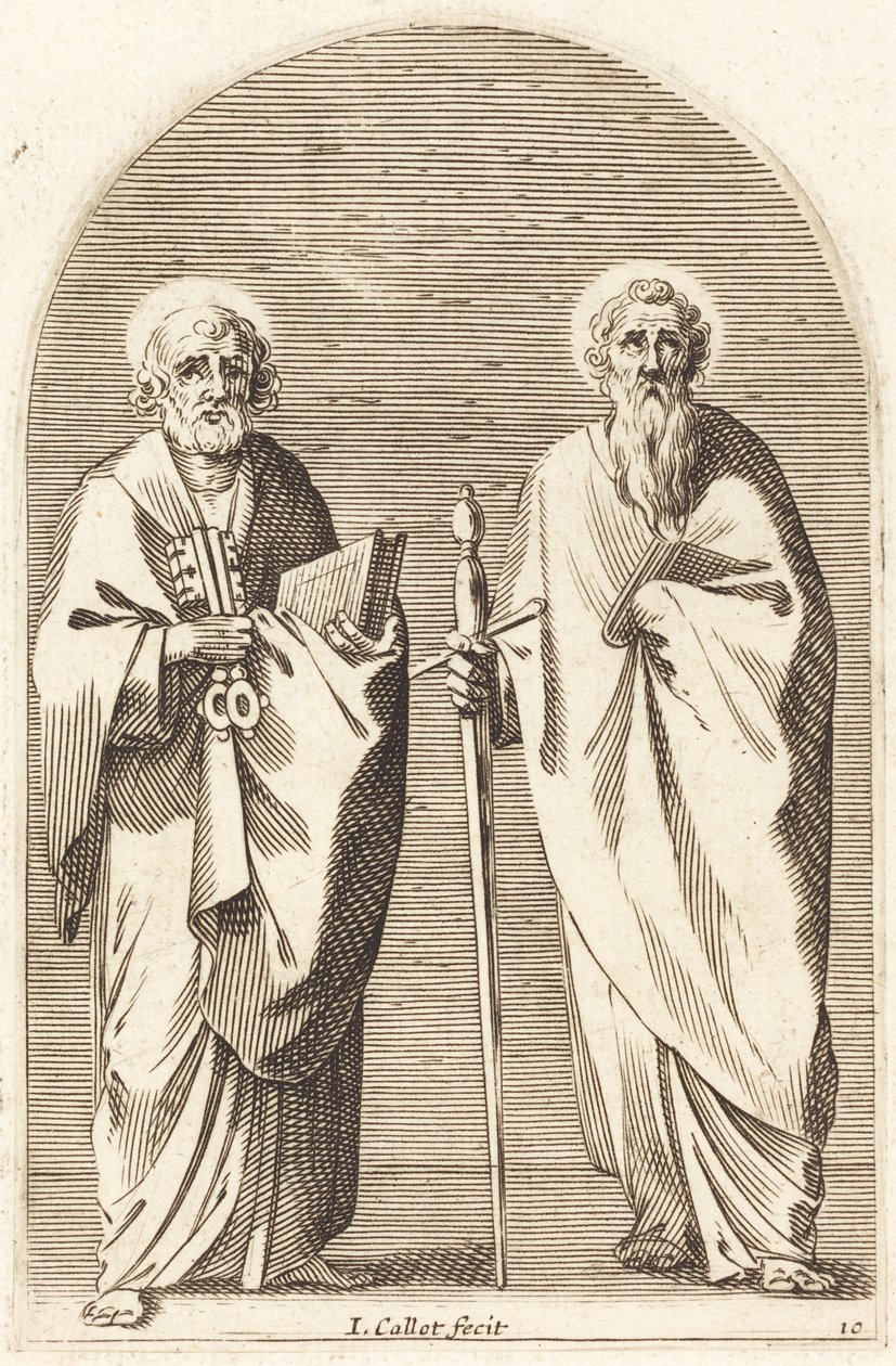 Los santos Pedro y Pablo de Jacques Callot