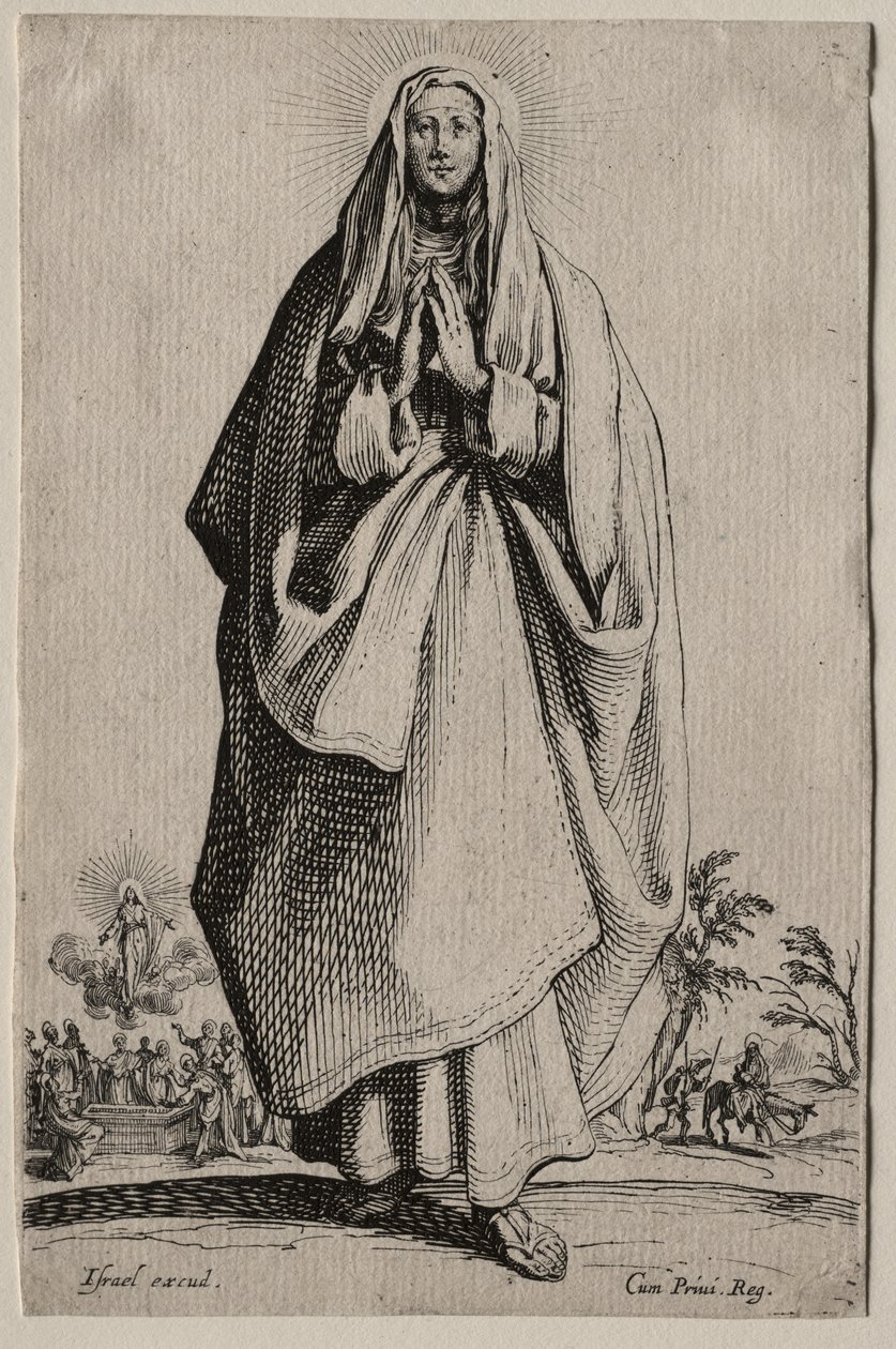 Salvatoris Beatae Mariae Virginis Sanctorum Apostolorum Icones/Les Grands Apôtres (The Large Apostles): La Sainte Vierge (The Holy Virgin) de Jacques Callot