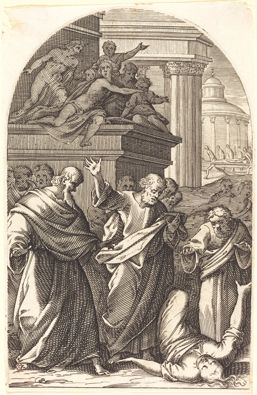 Safira castigada por la muerte de Jacques Callot