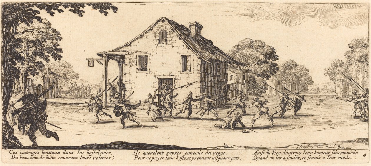 Escena de Pillaje de Jacques Callot
