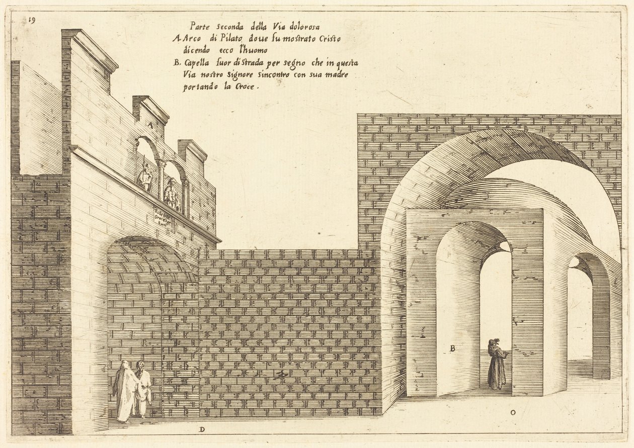 Segunda parte de la Vía Dolorosa de Jacques Callot