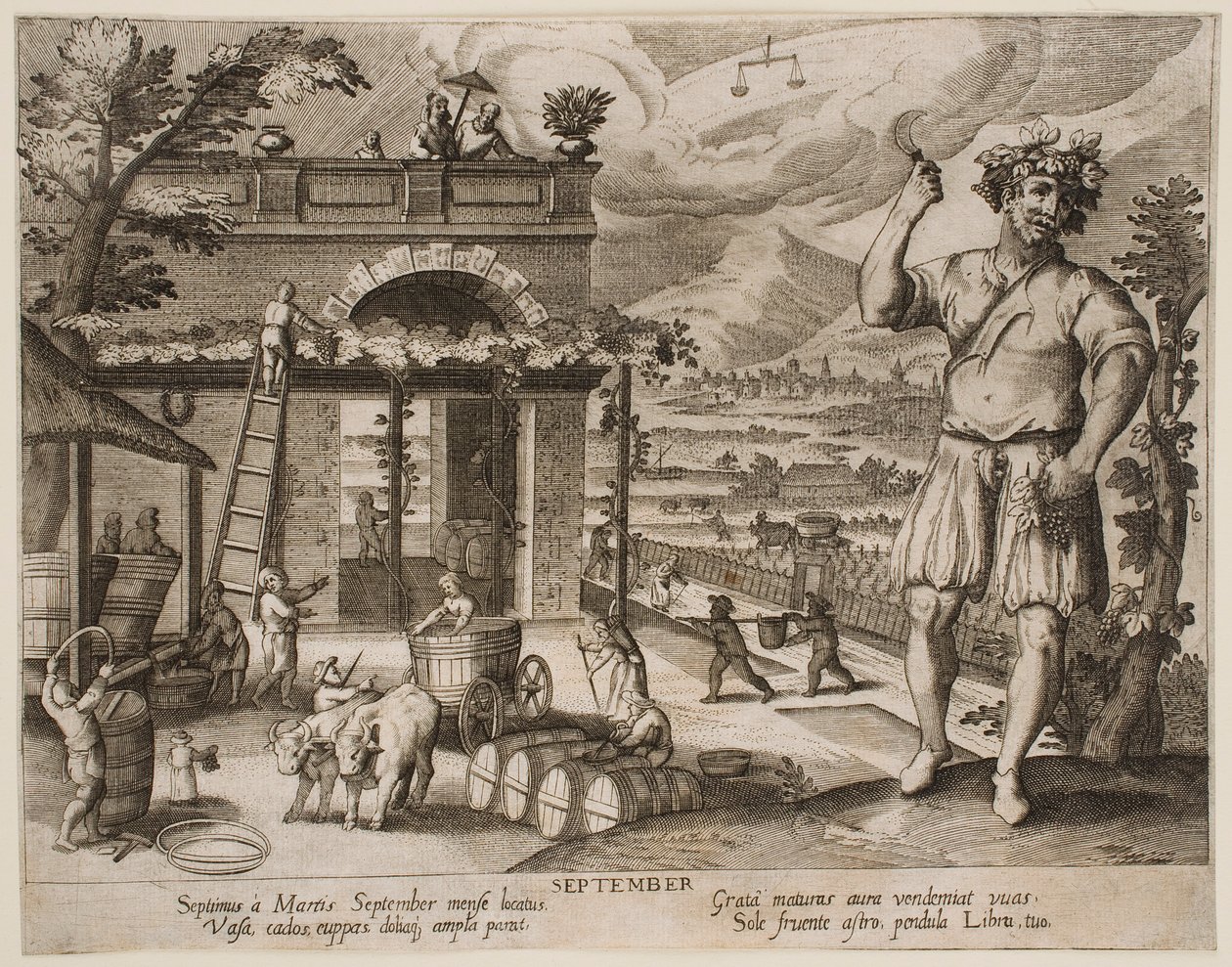 Septiembre, de la serie «Los meses» de Jacques Callot