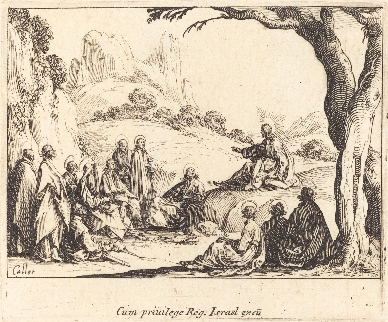 El sermón de la montaña de Jacques Callot